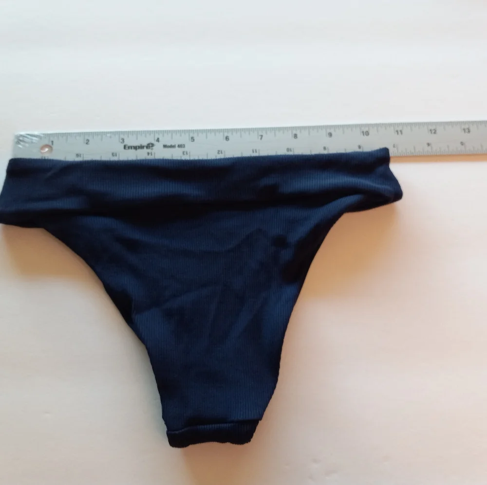 L*Space Veronica Classic Ribbed Swim Bottoms in Midnight Blue